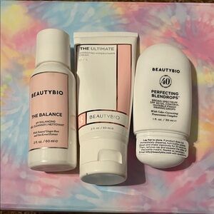 BeautyBio Skincare Set - Pink and White